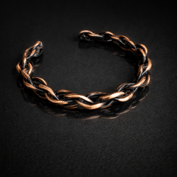 LAJA-1251 Handmade Copper Chain Bracelet – 1250 Series El örmesi zincir formda ayarlanabilir bakır bileklik – LAJA-1251