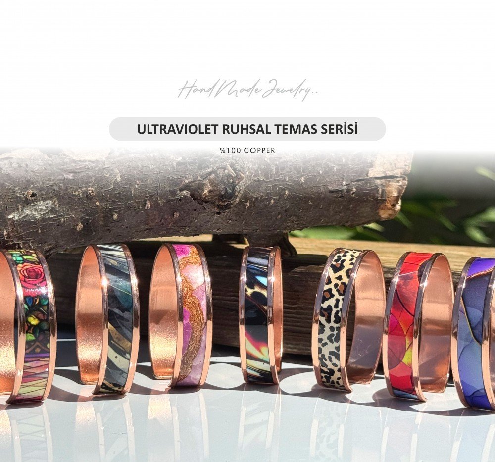 BAKIR 2500 SERIES EL yapımı bakır bileklik 