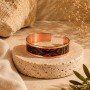 LAJA 2530 TIGER VEIN – Kehribar Damar Desenli Bakır Bileklik | Vein Pattern Copper Bracelet