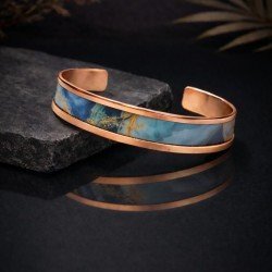 LAJA AZURA 2500 serisi özel tasarım el yapımı bakır bileklik toptan ve perakende satış