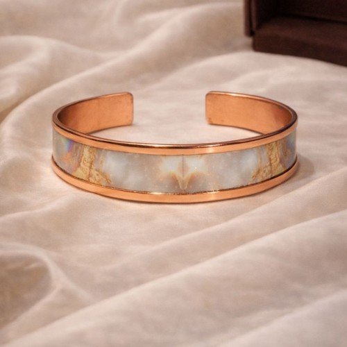 LAJA 2514 Vitra Aura | Özel Tasarım Desenli Bakır Bileklik – Copper Bracelet for Wholesale & Retail