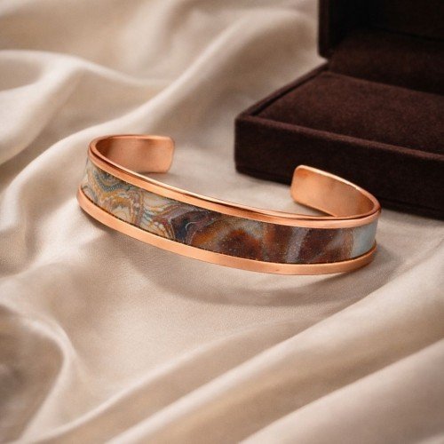 LAJA 2510 NEXA | 2500 Serisi Özel Tasarım Bakır Bileklik | Exclusive Copper Bracelet Handmade