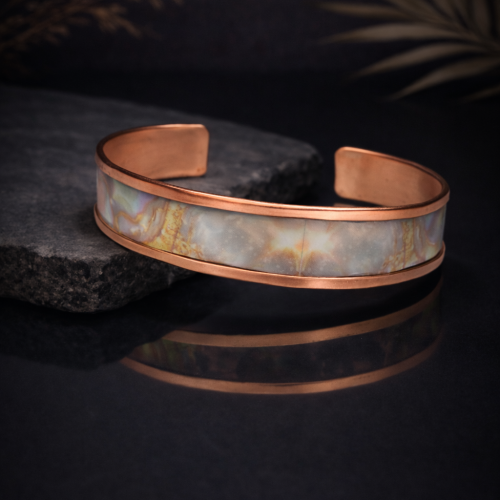 LAJA 2514 Vitra Aura | Özel Tasarım Desenli Bakır Bileklik – Copper Bracelet for Wholesale & Retail