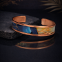 LAJA 2512 AURA – 2500 Serisi Özel Tasarım Bakır Bileklik | Exclusive Copper Cuff Bracelet with Artistic Surface