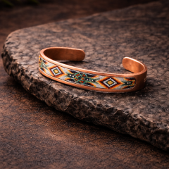 Özel baskılı bakır bileklik, özel desenler 