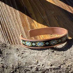 LAJA 1712 özel desenli el yapımı bakır bileklik