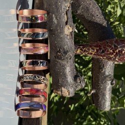 LAJA-2500 Serisi | 1,2 cm genişliğinde El Yapımı Zemine UV Baskılı Bakır Bileklikler” (30 Model Toplam Seçebilirsiniz)