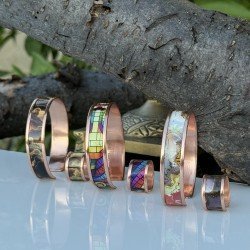 LAJA-2500 el yapımı bakır bileklik 3’lü set Özel Tasarımlarla Renkelndirilen Sadece Laja ya ait özel 2 li takımlar Bakır Bileklik ve Yüzük