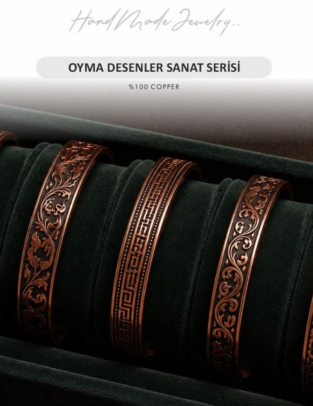 BAKIR OYMA BİLEKLİK KOLEKSİYONU