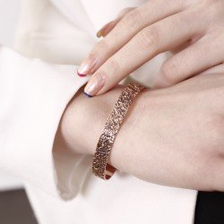 LAJA-1002 El Yapımı Dövme Bakır Bileklik - Doğal ve Zarif Tasarım LAJA-1002 El Yapımı Dövme Bakır Bileklik - Doğal ve Zarif Tasarım