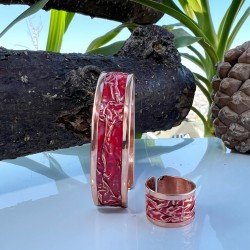 LAJA-2004 – Bakır Bilezik & Bakır Yüzük 2’li Set - ÜSKÜP RÜYA KOLEKSİYONU LAJA-2004 – Bakır Bilezik & Bakır Yüzük 2’li Set - ÜSKÜP RÜYA KOLEKSİYONU