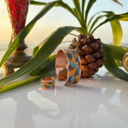 LAJA-3017 | 2'li Set Mineli Takı – Bebe Mavisi, Koyu Sarı, Antresit Gri ile Göz Alıcı Şıklık LAJA-3017 | 2'li Set Mineli Takı – Bebe Mavisi, Koyu Sarı, Antresit Gri ile Göz Alıcı Şıklık