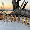 LAJA-1540 – Otantik Sarı Renkli Oyma Bakır Bileklik